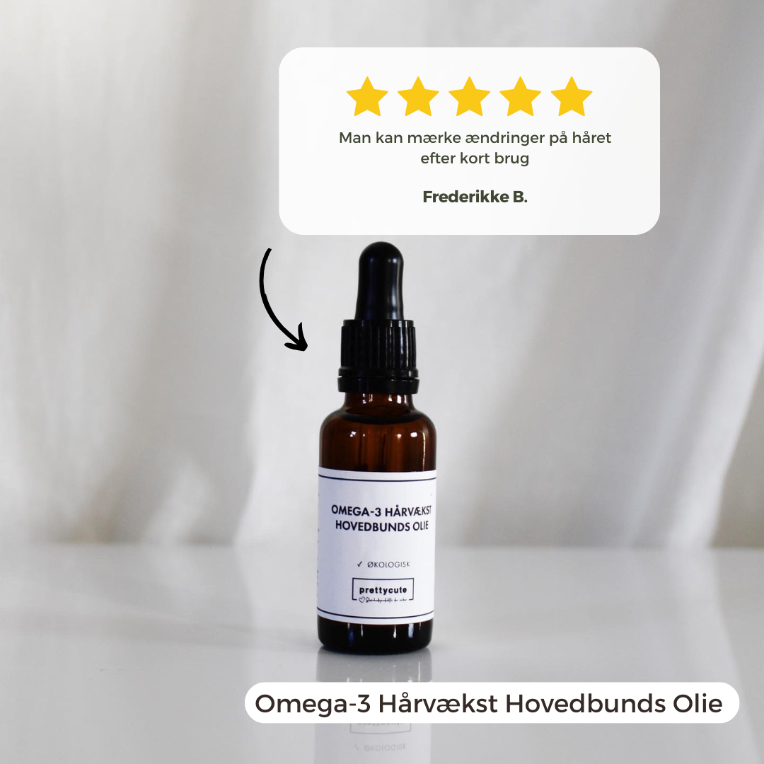 Omega-3 Hårvækst Hovedbunds Olie 30 ml