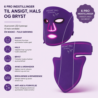 PRO LED Maske by Lynoie – Duo til Ansigt, Hals & Bryst
